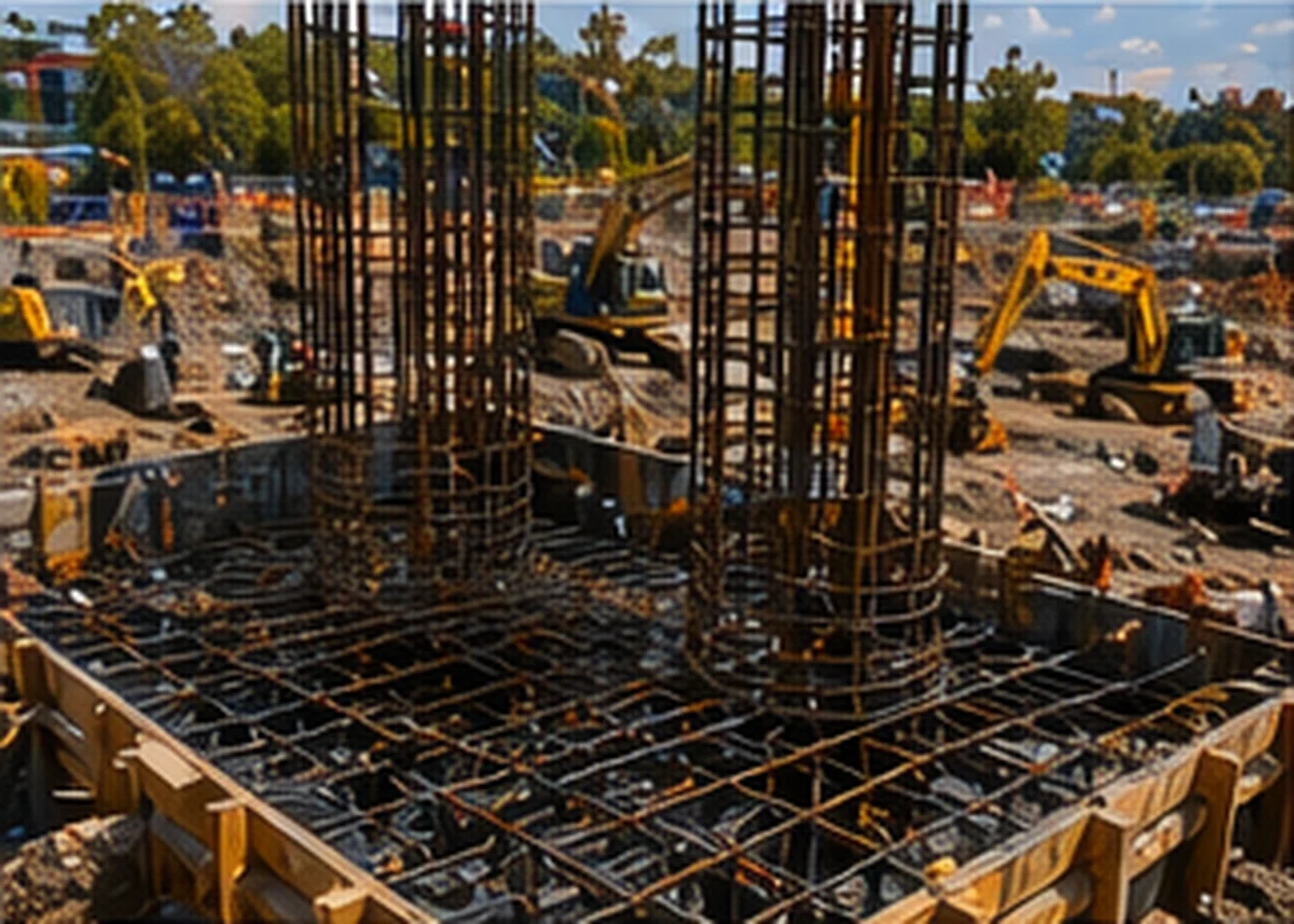 Foundation reinforcement and pile design work being coordinated for construction.