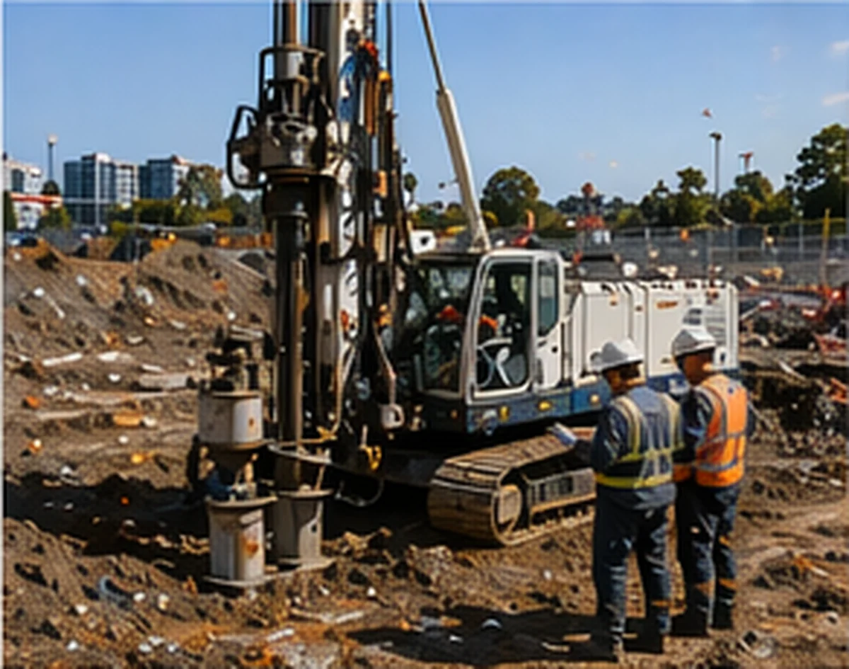 Ground investigation equipment and soil information for geotechnical engineering.